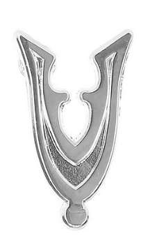 Embleem Veteranen zilverkleurig