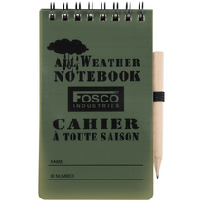 Notitieblok waterproof klein met potlood