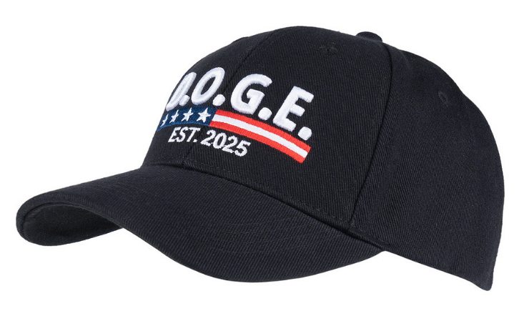 Baseball cap D.O.G.E. zwart