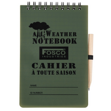 Notitieblok waterproof groot met potlood