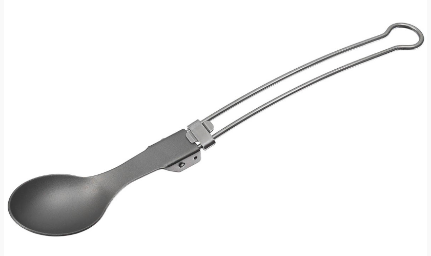 Lepel opvouwbaar titanium