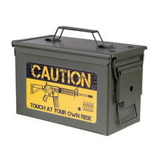 Munitiekist .50 Caution Risk groen