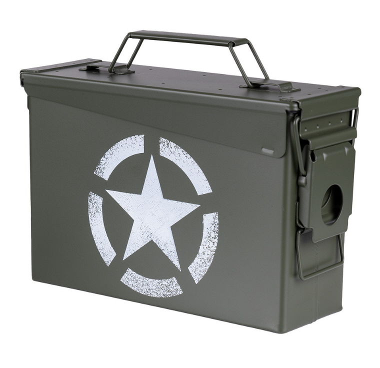 Munitiekist .30 US Army star groen