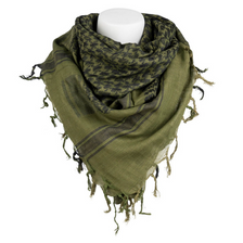 PLO sjaal fijn geweven zwart/groen