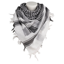 PLO sjaal fijn geweven zwart/wit