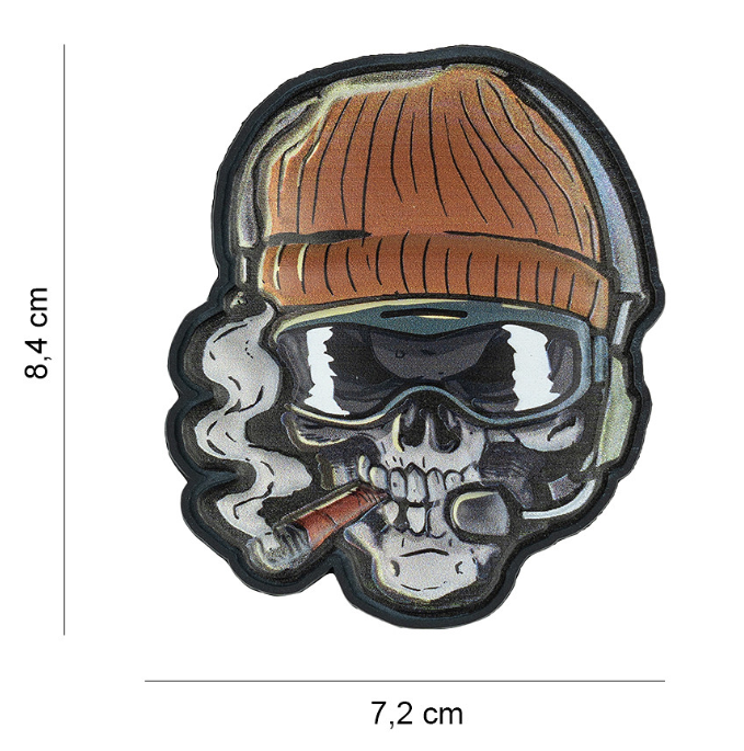 Embleem 3D UV Skull Beanie Warrior