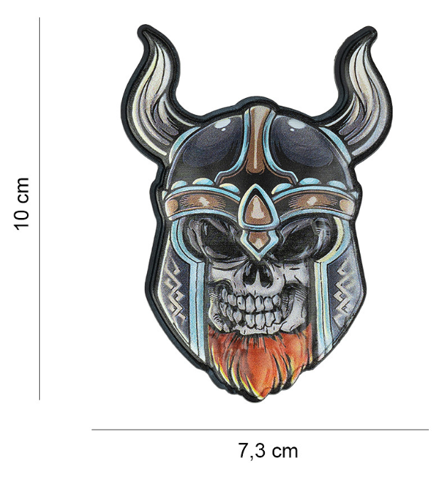 Embleem 3D UV Skull Viking
