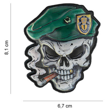 Patch 3D UV Skull Green Beret