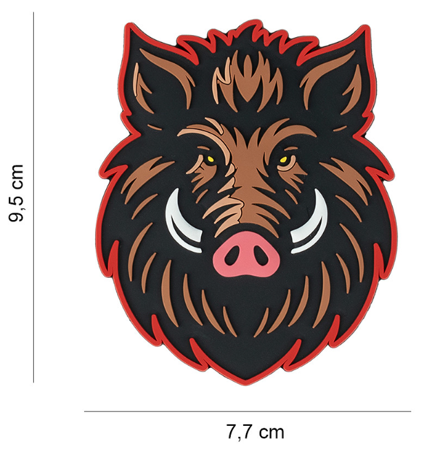Embleem 3D PVC Wild Zwijn