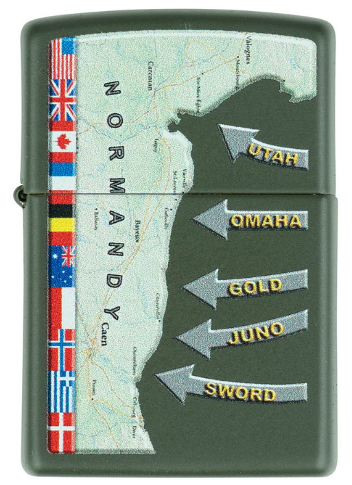 Zippo D-Day Military Map Normandy