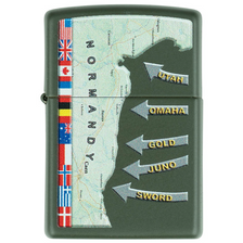 Zippo D-Day Military Map Normandy