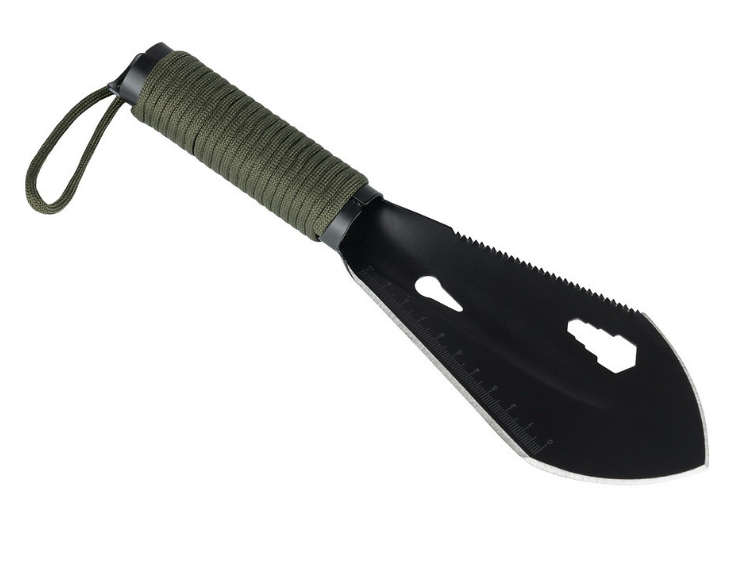 Multifunctionele Outdoor schep 7 in 1 zwart