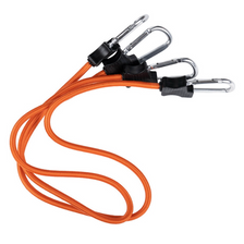 Span elastiek met karabijnhaken 90 cm oranje
