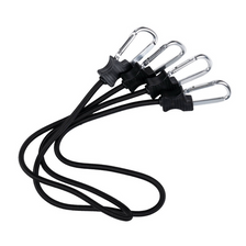 Span elastiek met karabijnhaken 90 cm zwart