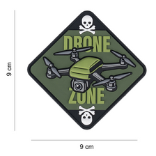 Embleem 3D PVC Drone Zone Skull & Bones