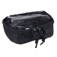 Opbergtasje transparant Hexagon klein zwart