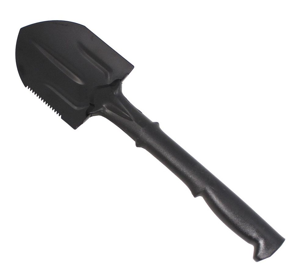 Schop met kunststof handvat