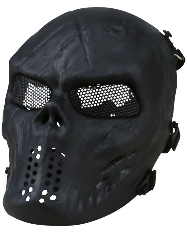 Gezichtsmasker Skull gaas zwart