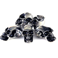 Parakoord armband Skull bedels verchroomd #2