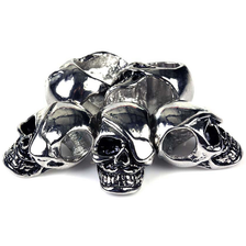 Parakoord armband Skull bedels verchroomd #3