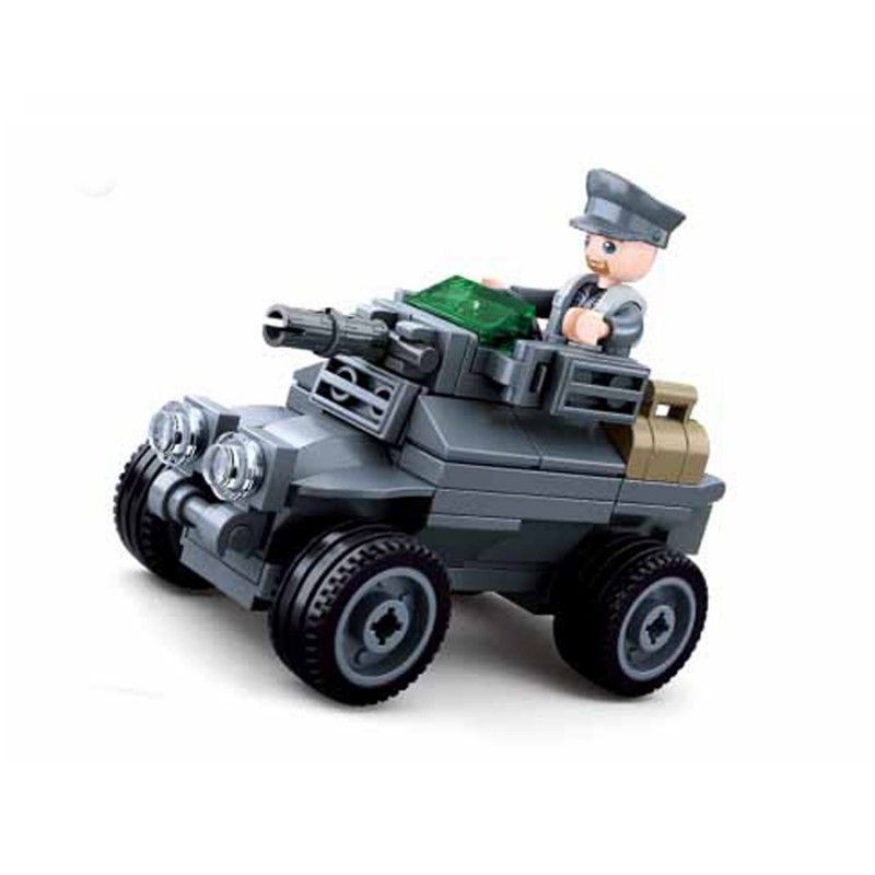 Sluban bouwstenen Gewapende Auto