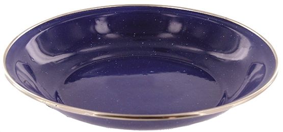Soepbord emaille blauw 