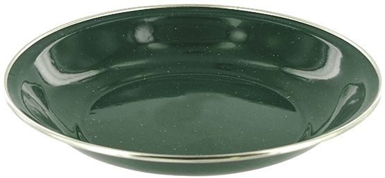 Soepbord emaille groen 
