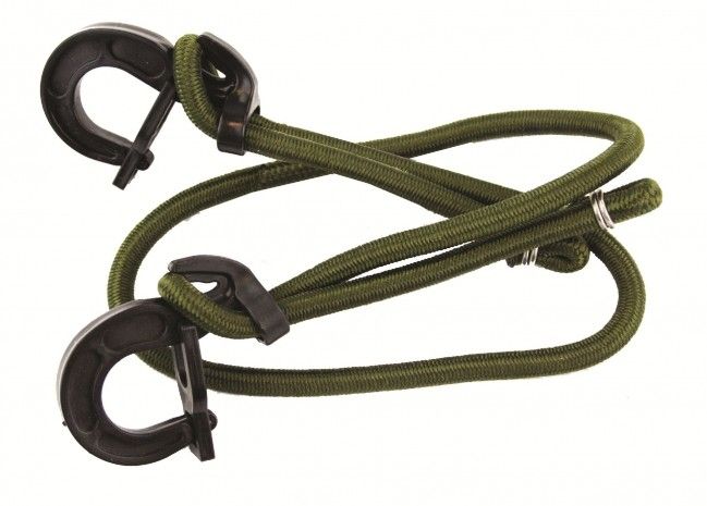 Span elastiek met haak groen 