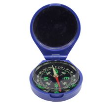 Spiegel kompas kunststof blauw