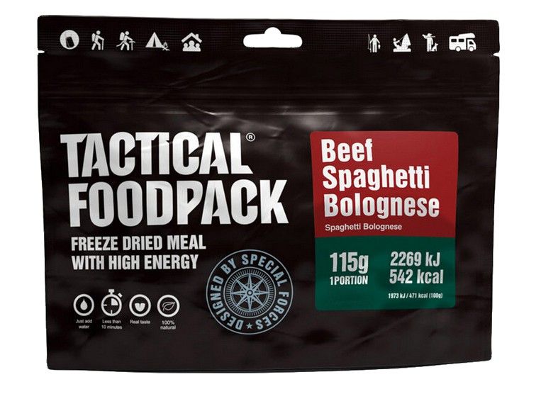 Tactical Foodpack rundvlees spaghetti Bolognese