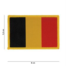 Embleem stof fijn geweven vlag België