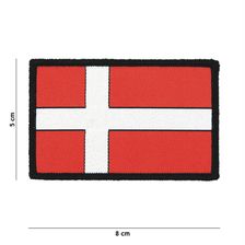 Embleem stof fijn geweven vlag Denemarken