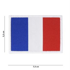 Embleem stof fijn geweven vlag Frankrijk