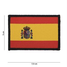 Embleem stof fijn geweven vlag Spanje