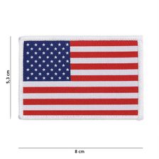 Embleem stof fijn geweven vlag USA