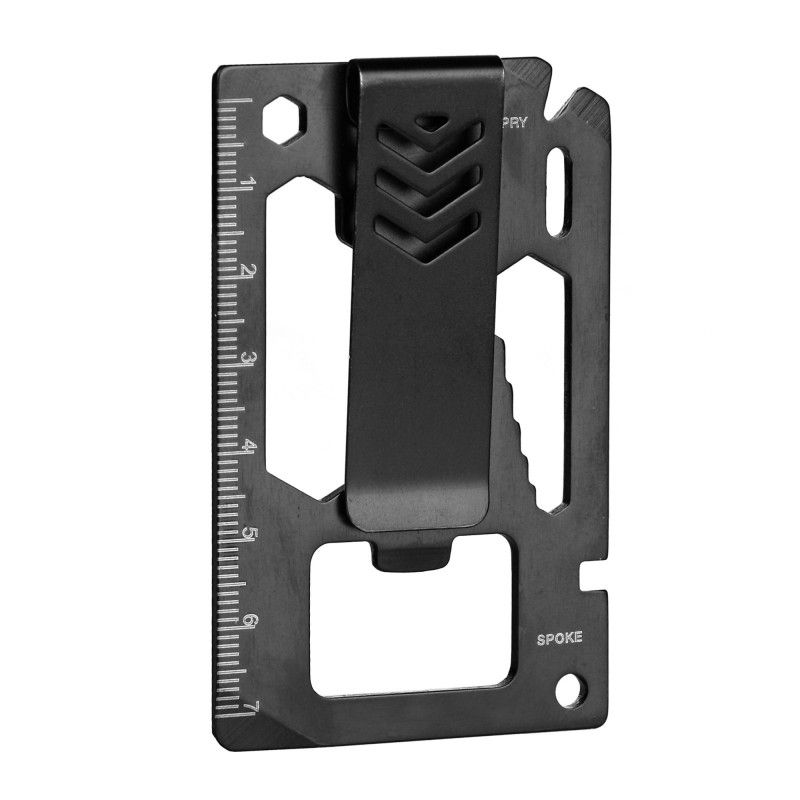 Survival tool met geld clip