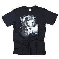 T-shirt 101 Inc. Soldier Skull zwart