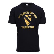 T-shirt 1st Cavalry Division zwart