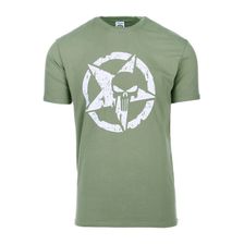 T-shirt Allied Star - punisher groen