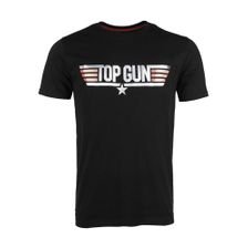 T-Shirt Top Gun zwart