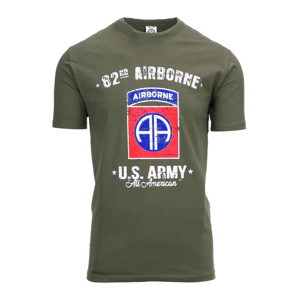 T-shirt US Army 82nd Airborne groen