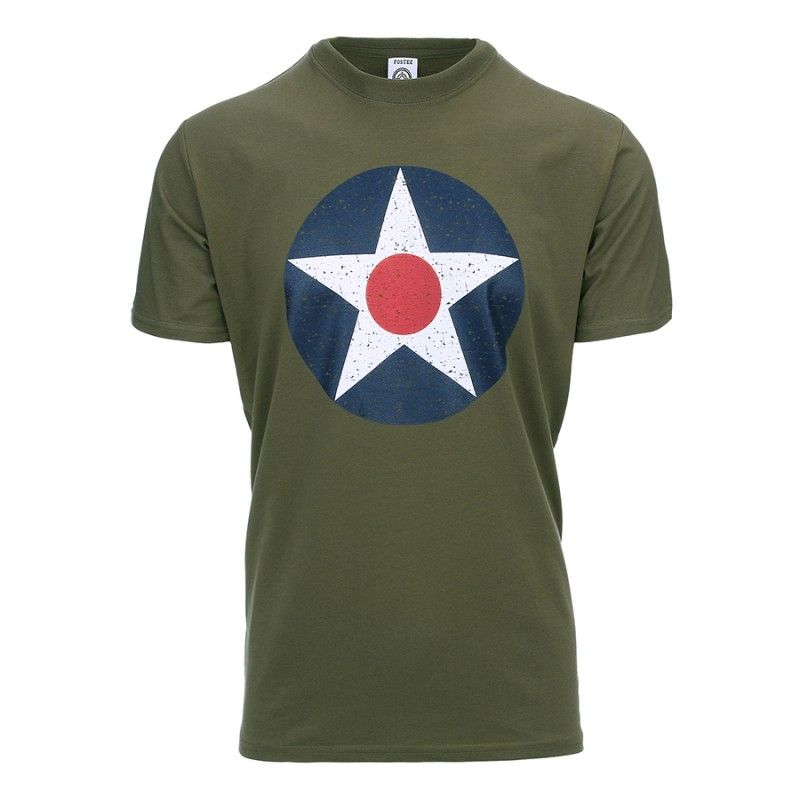 T-shirt US Army Air Corps groen