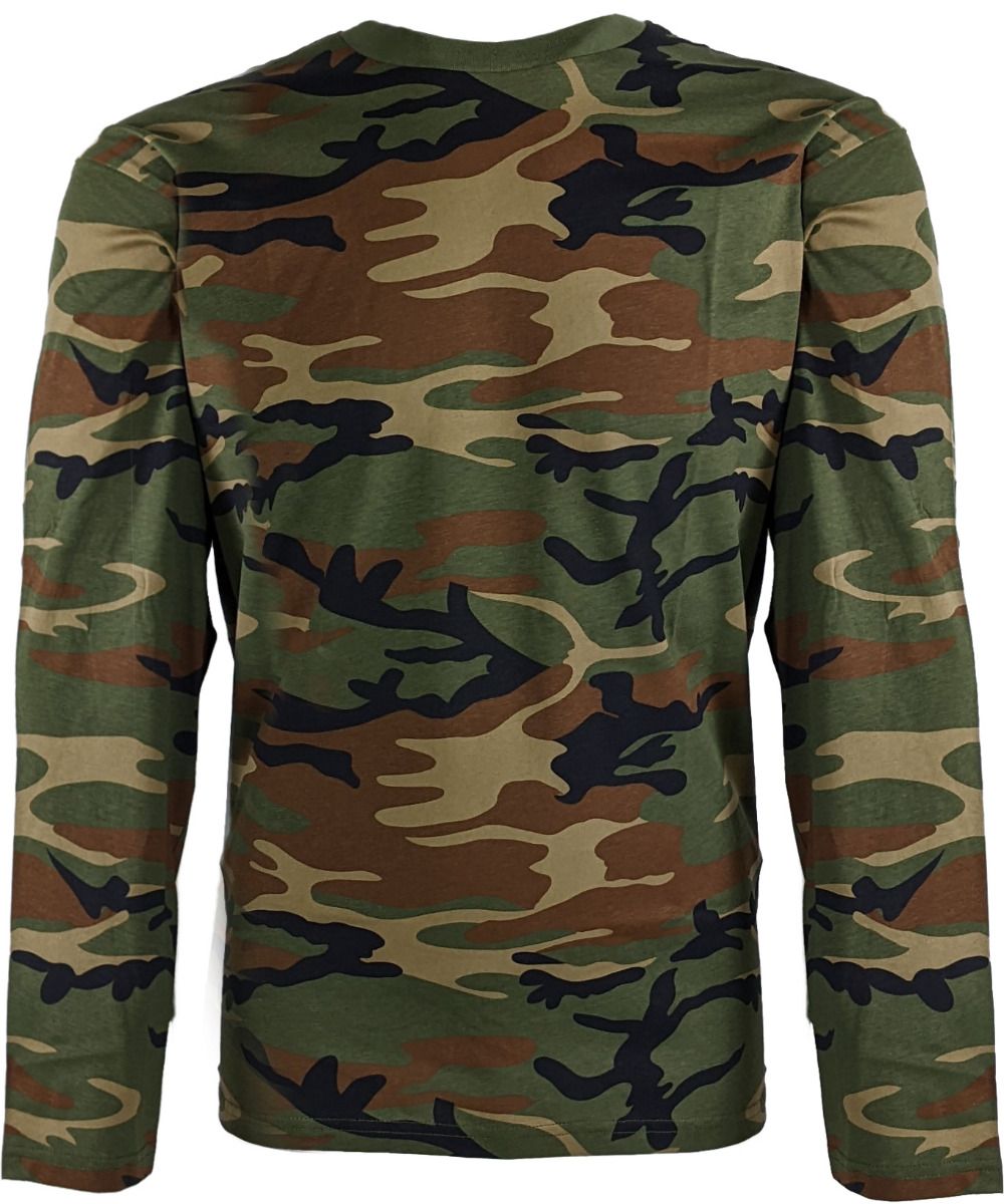 T-Shirt lange mouw Mil-Tec Woodland