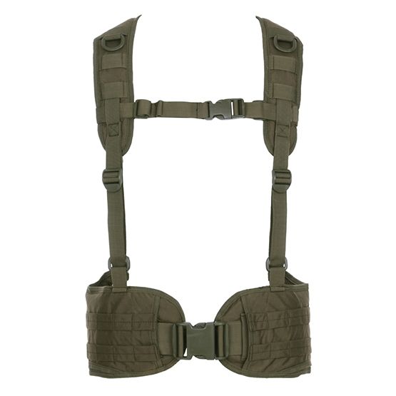 Tactical riem met harnas groen 