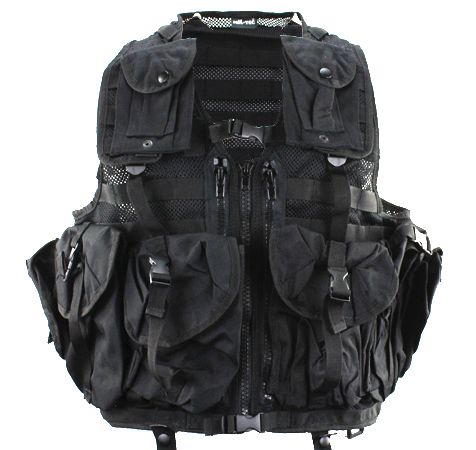 Tactical Combat Vest zwart 