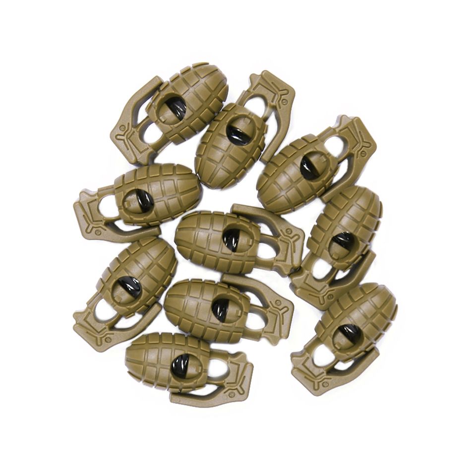 Koordstopper handgranaat coyote 10 stuks