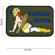 Embleem 3D PVC Tactical Hottie groen