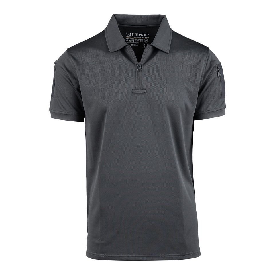 Tactical polo met ritsje Quickdry Wolf Grey