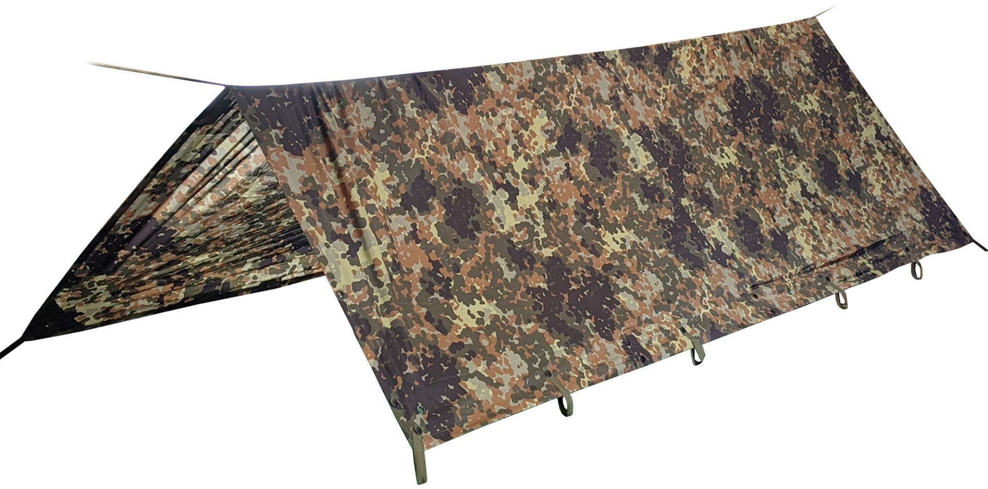 Tarp lichtgewicht Mil-Tec 265 x 170 Duitse camo