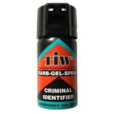 Smurfenspray, X-marker, TIW, alternatief pepperspray.